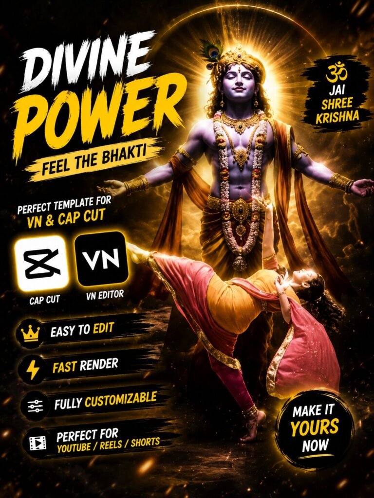 Lord Krishna CapCut Template - Krishna Capcut Template